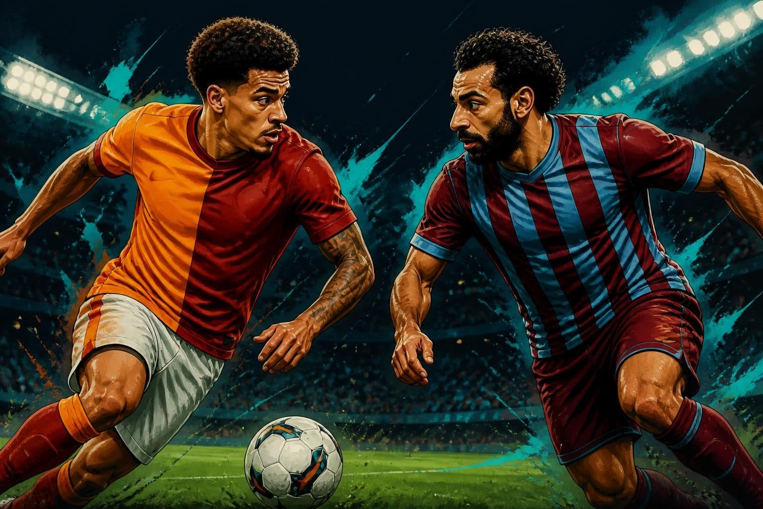 Gabriel Sara encara Mohamed Salah na Turquia