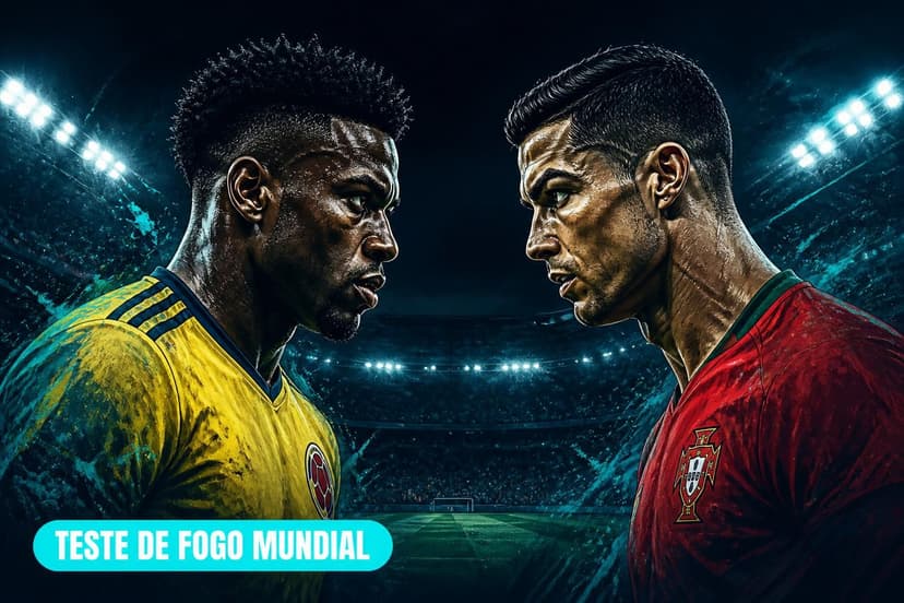 Colômbia encara Portugal em teste decisivo na Copa