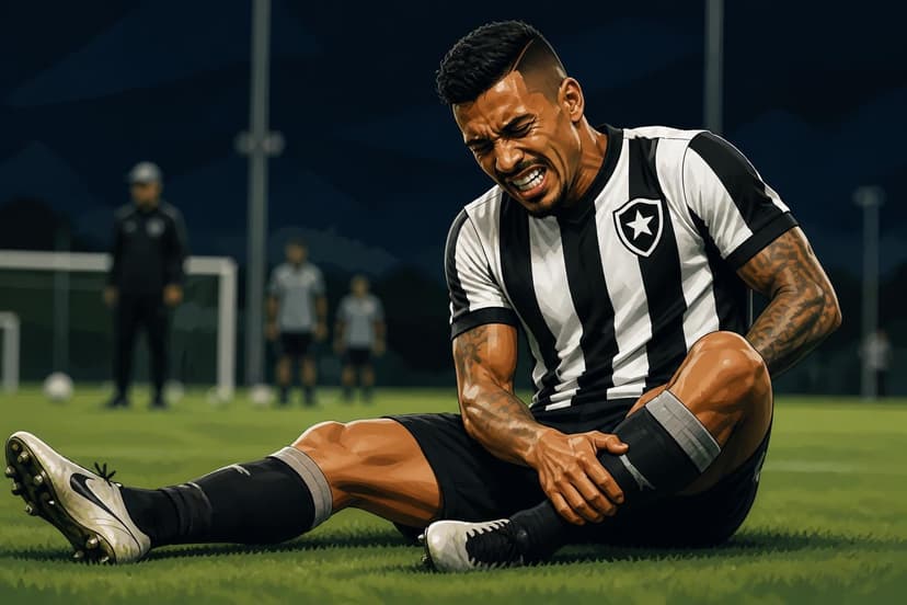 Paulinho sofre lesão na coxa e desfalca o Botafogo