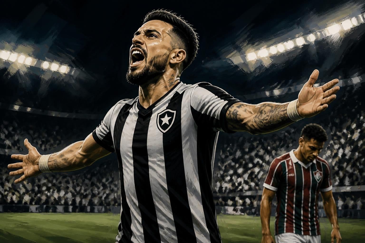 Alex Telles renova com Botafogo e marca no clássico