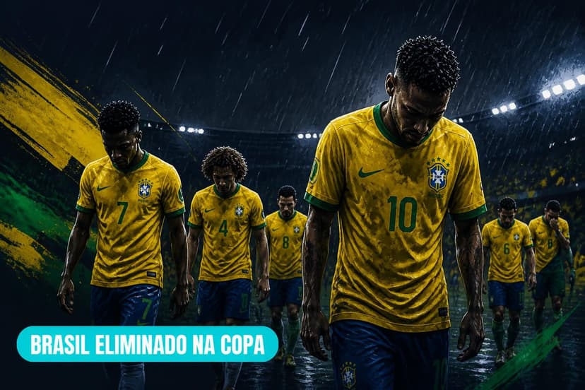 Brasil tem menor posse de bola em Copas após eliminação