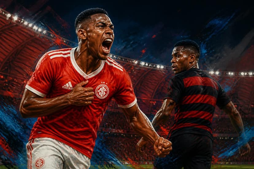 Gol do Inter sobre o Flamengo é validado por tecnologia