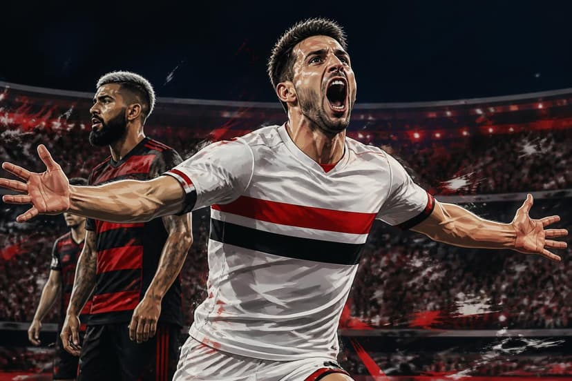 Calleri quebra jejum e marca contra o Flamengo