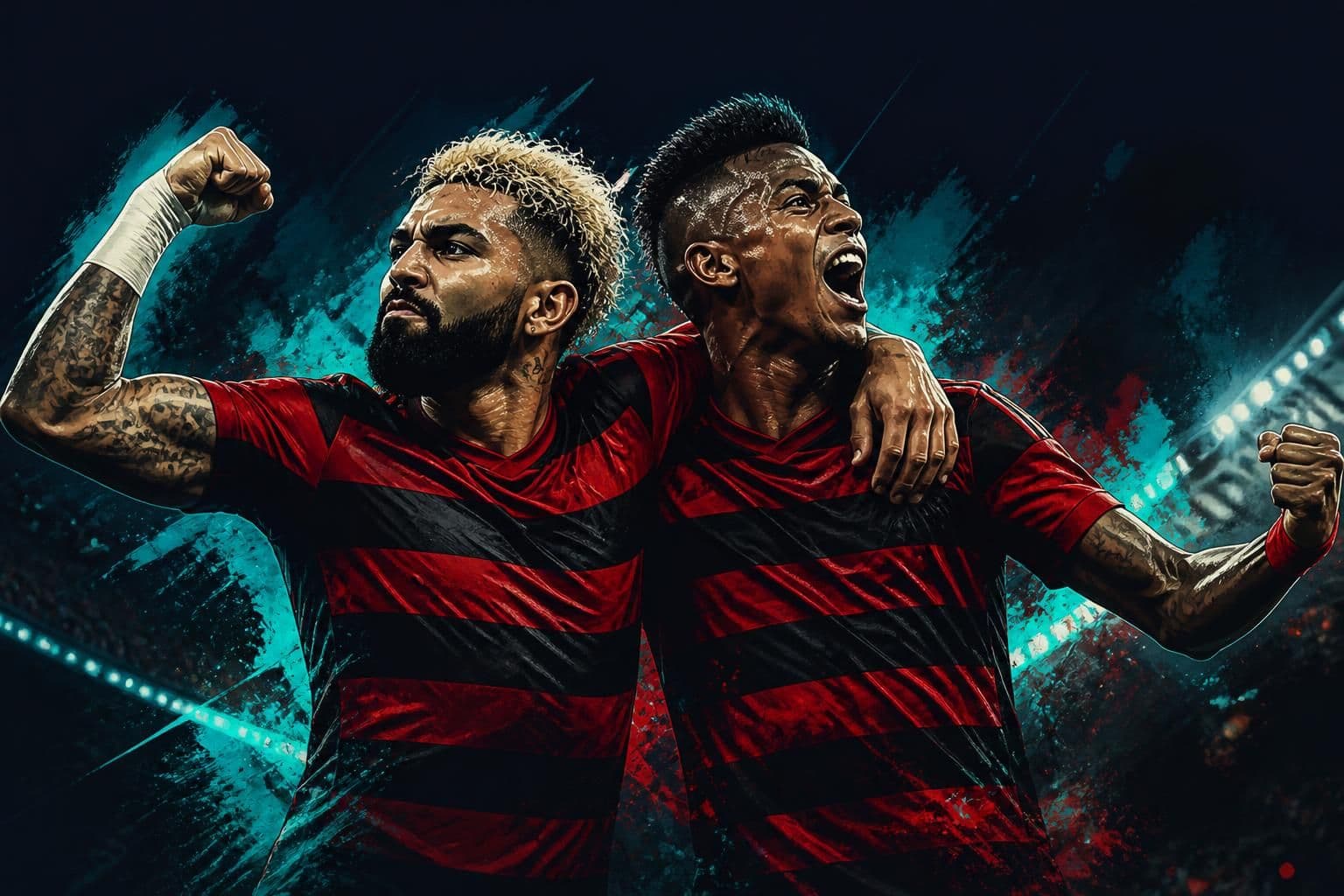 Pedro e Bruno Henrique disputam artilharia da Libertadores no Flamengo