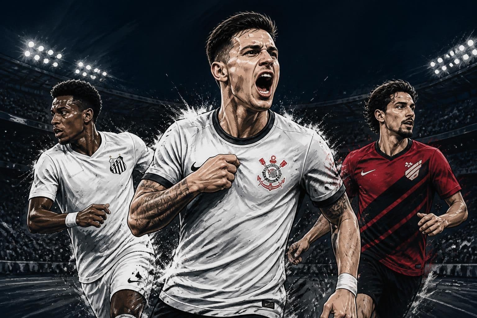 Corinthians vence Bragantino e Santos cai para o Z-4
