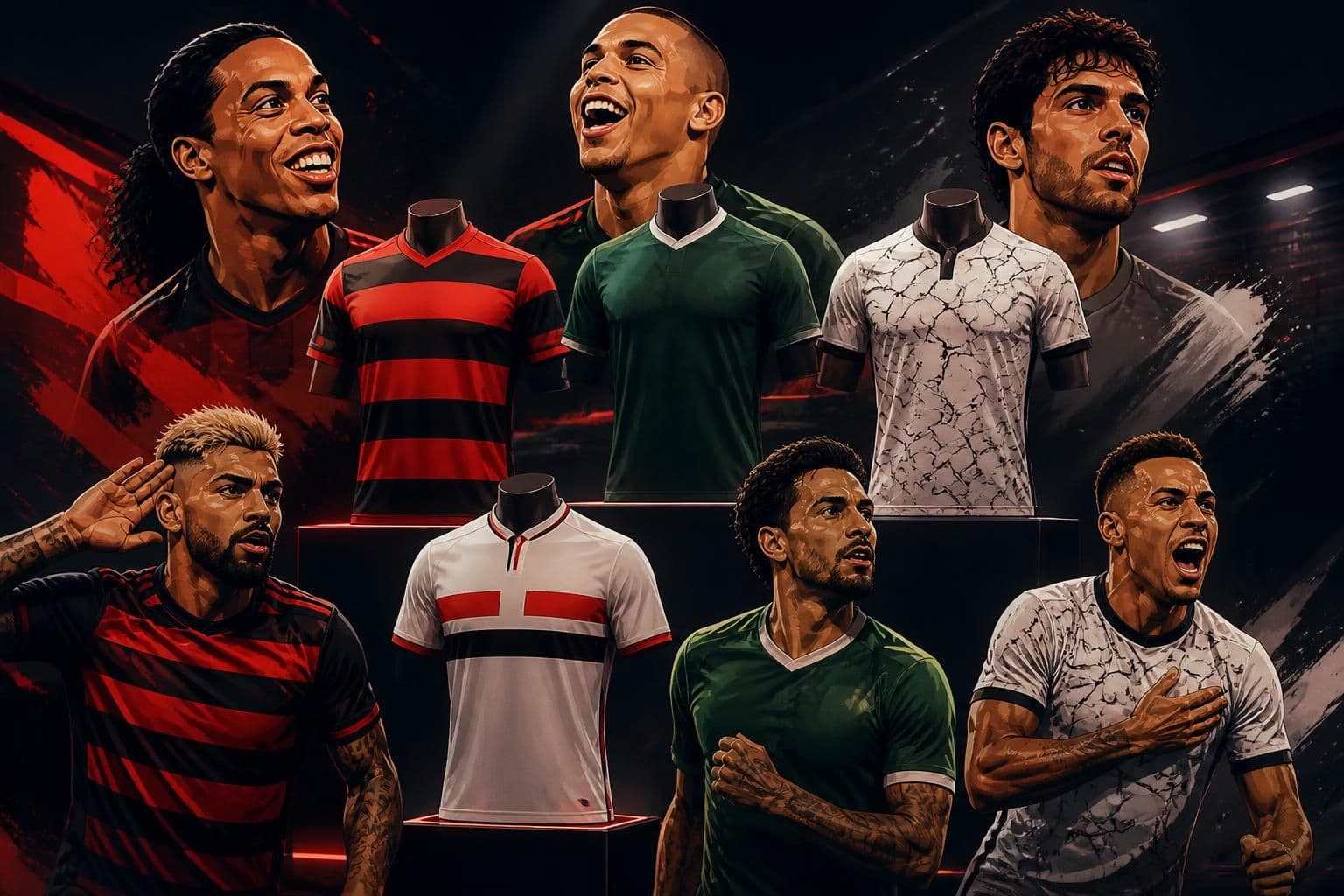 Vote no melhor terceiro uniforme do Brasileirão 2026