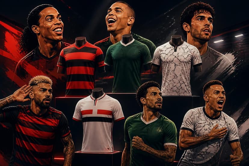Vote no melhor terceiro uniforme do Brasileirão 2026