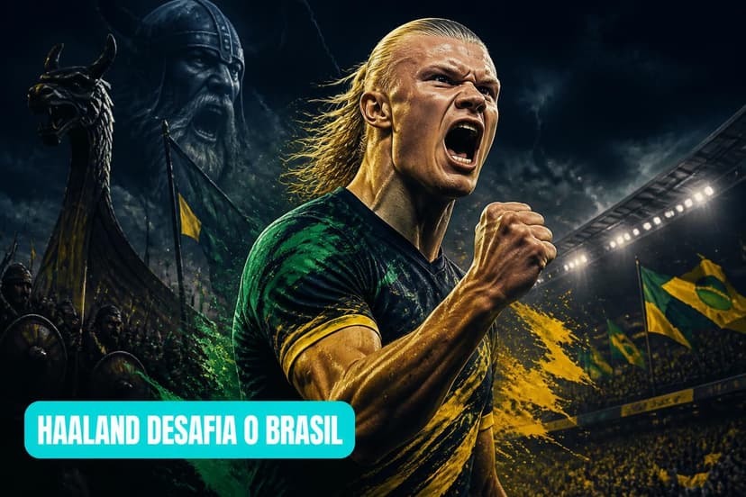Haaland projeta duelo da Noruega contra o Brasil