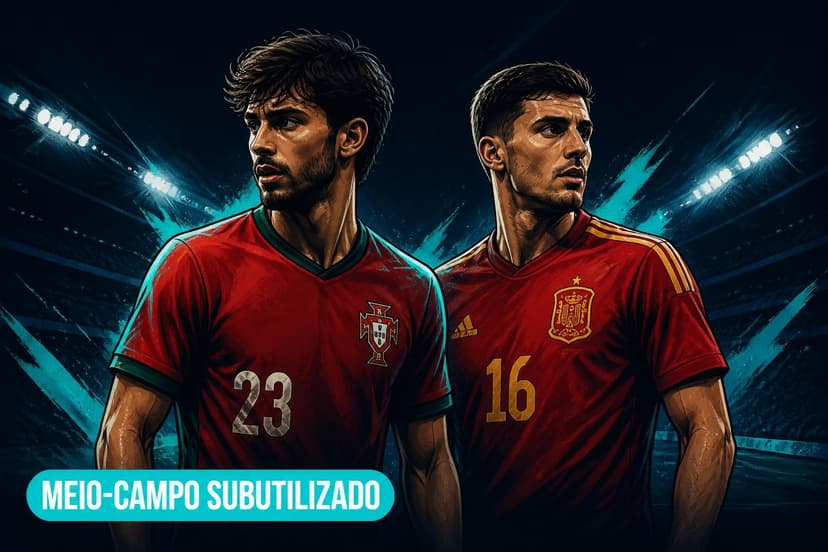 Portugal x Espanha: Meio-campo que brilha no papel não convence