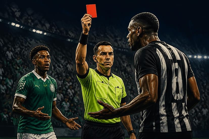 Árbitro justifica expulsões de Vitória x Palmeiras na súmula