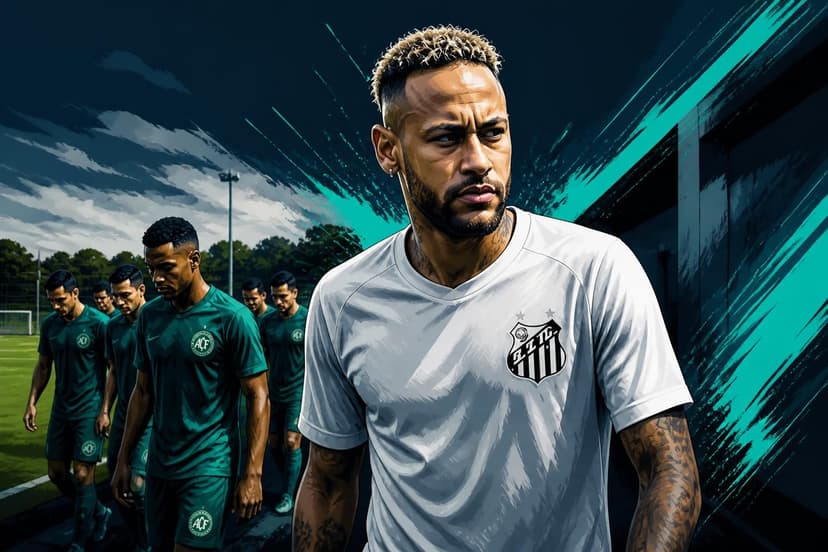 Neymar abandona treino do Santos e vira dúvida