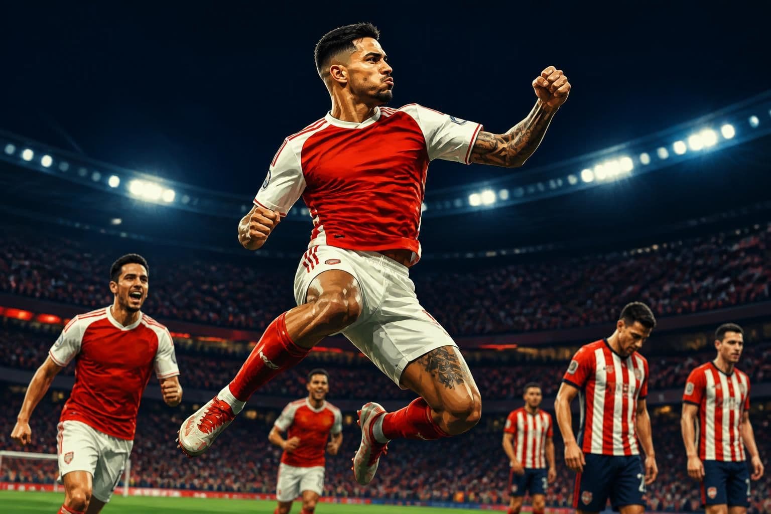 Bruno Guimarães marca primeiro gol pelo Arsenal na Premier League