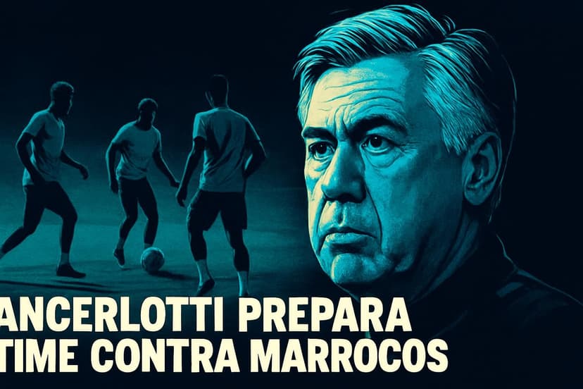 Ancelotti define titular do Brasil contra Marrocos; Neymar fora