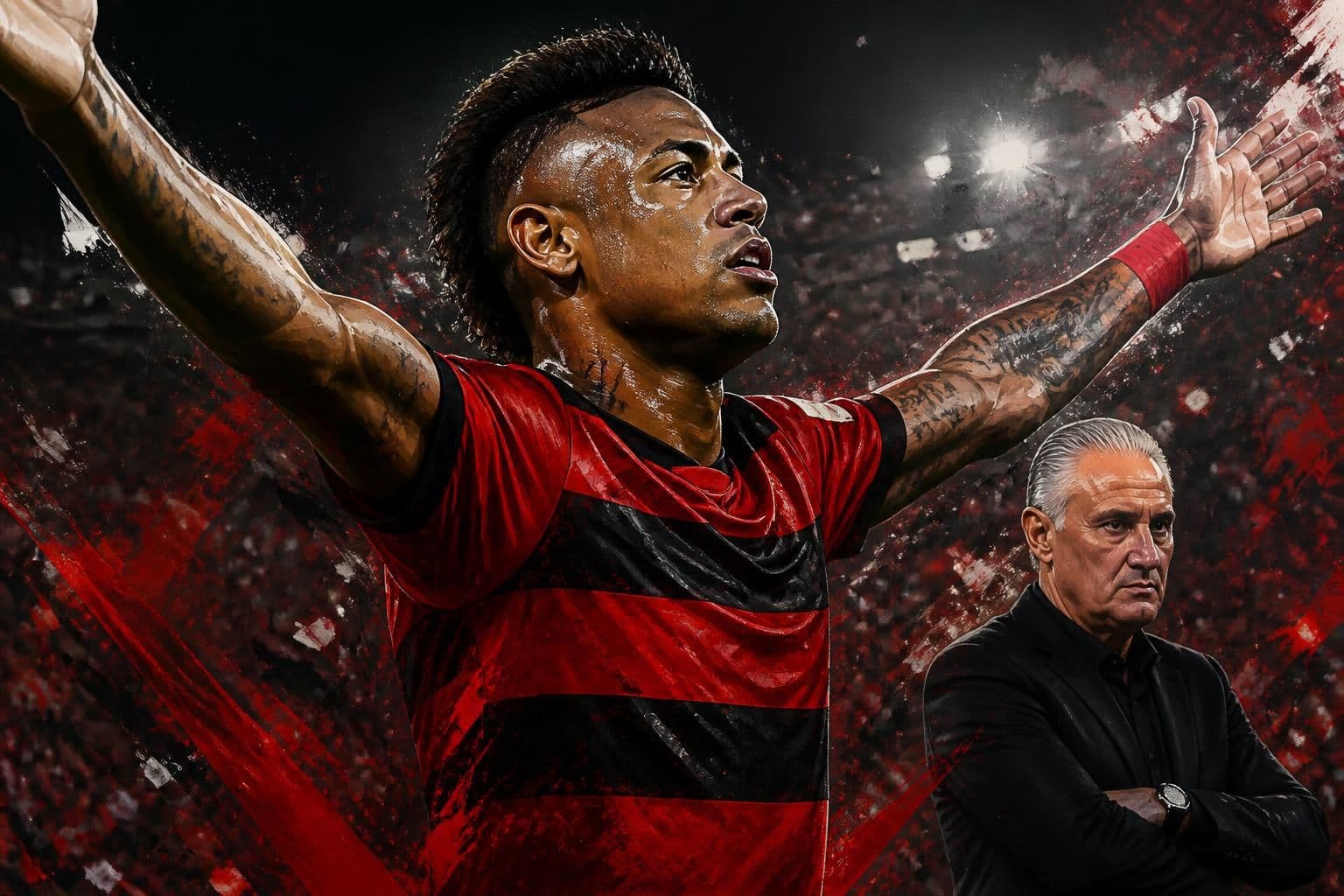 Jardim elogia Bruno Henrique após vitória sobre o Corinthians