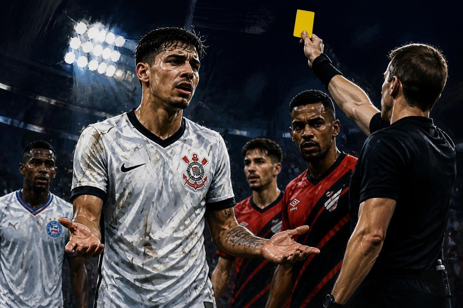 Angileri recebe terceiro amarelo e desfalca o Corinthians
