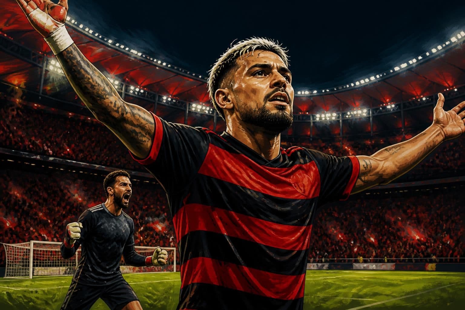 Arrascaeta salva Flamengo e garante vaga na semifinal