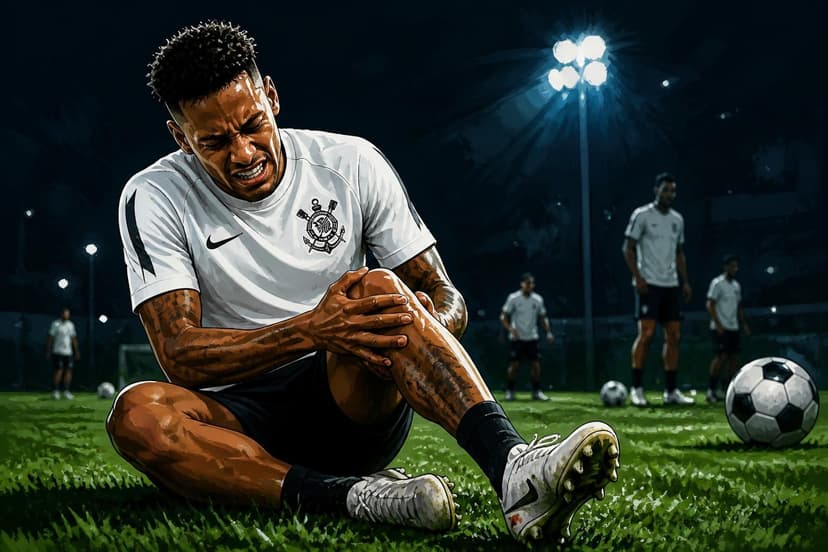 Vitinho sofre lesão no joelho e operará no Corinthians