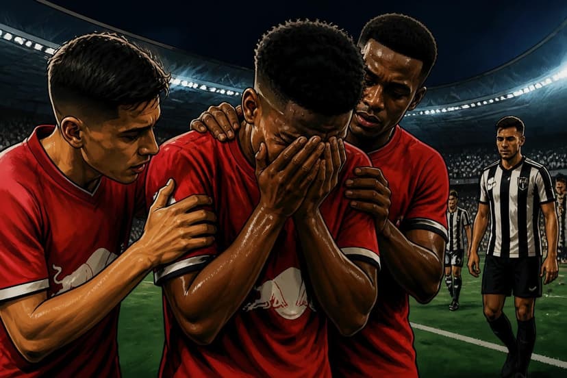 Wallace Yan expulso e chora em Botafogo x Bragantino