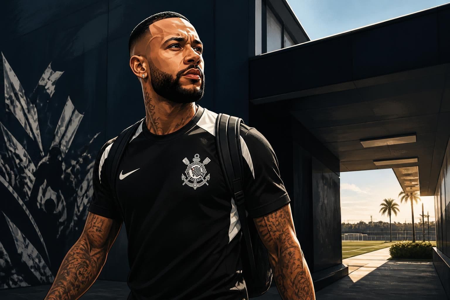 Memphis Depay chega ao Corinthians para renovação