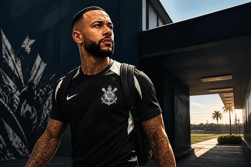 Memphis Depay chega ao Corinthians para renovação