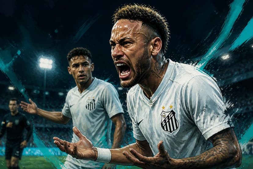Neymar está irritado e descontrolado no Santos, diz Gabriel Sá