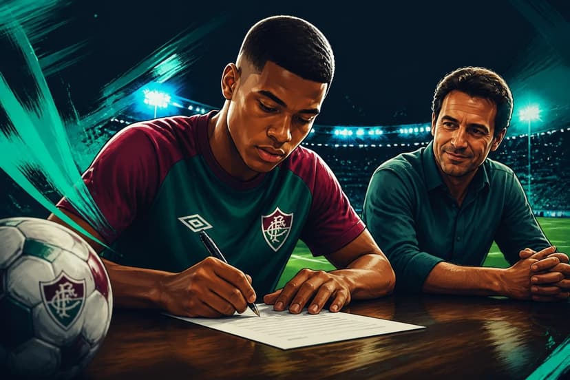 Fluminense assina contrato profissional com joia Suzano