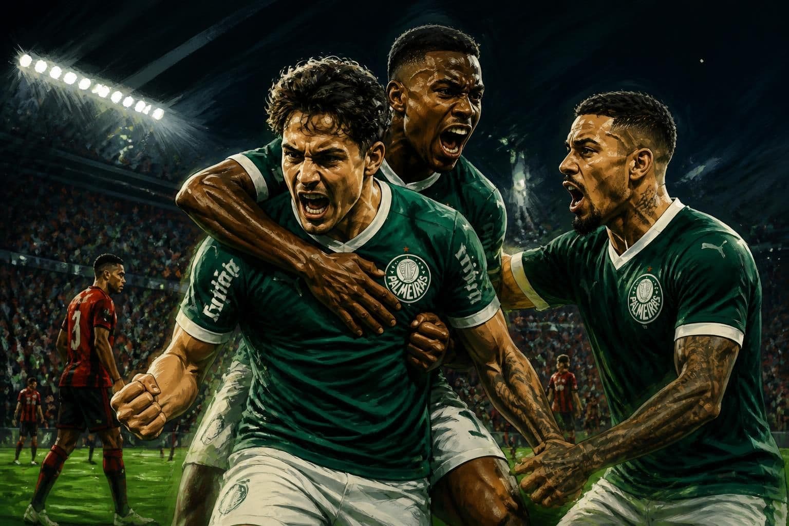 Palmeiras goleia Vitória por 4 a 0 no Barradão