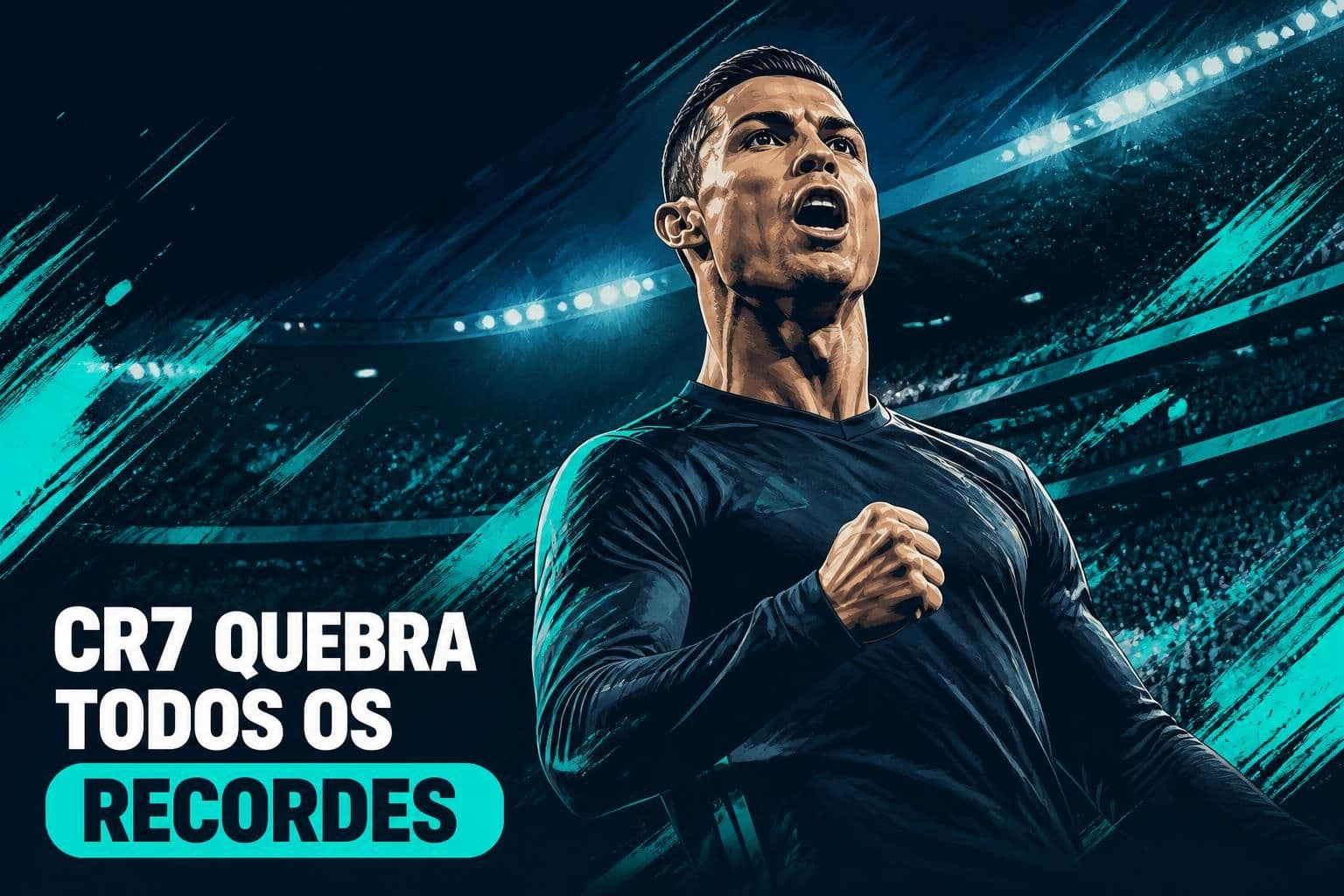 Cristiano Ronaldo bate recordes em goleada de Portugal
