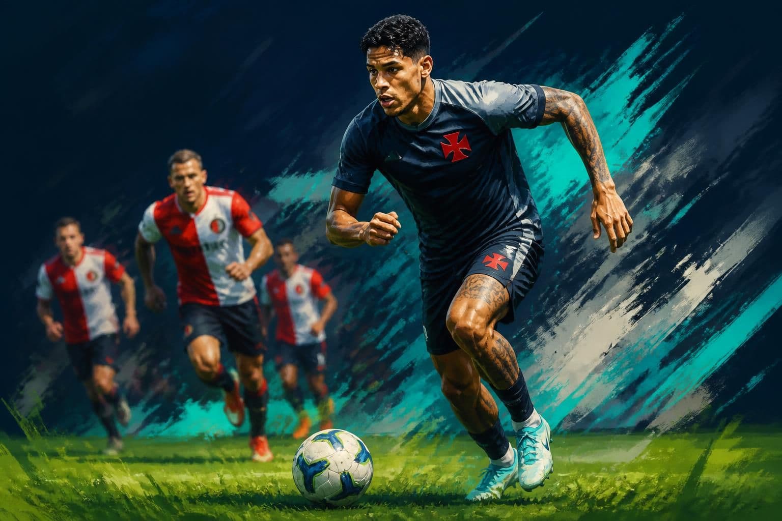 Feyenoord monitora lateral Erik Leite na base do Vasco