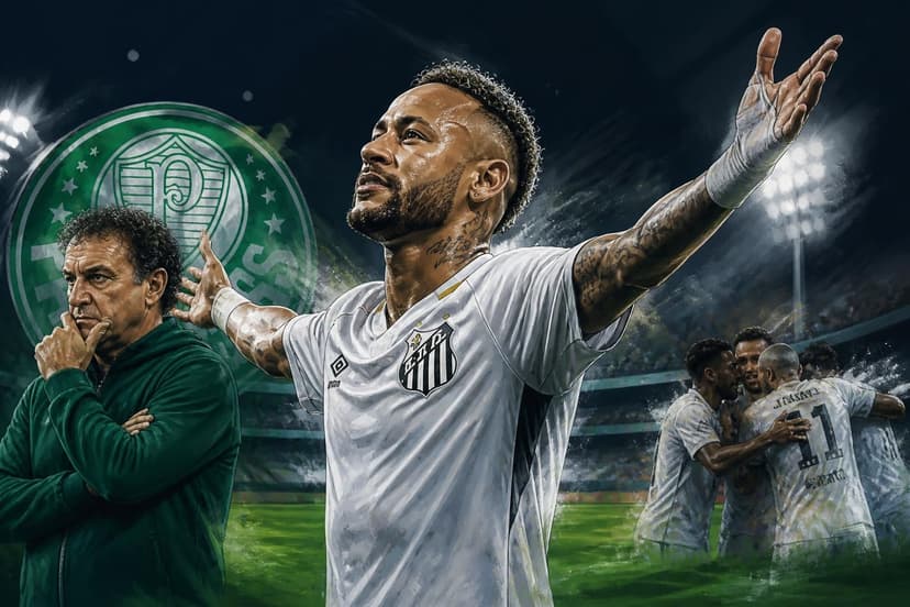 Neymar e Santos buscam milagre contra o Palmeiras na Vila