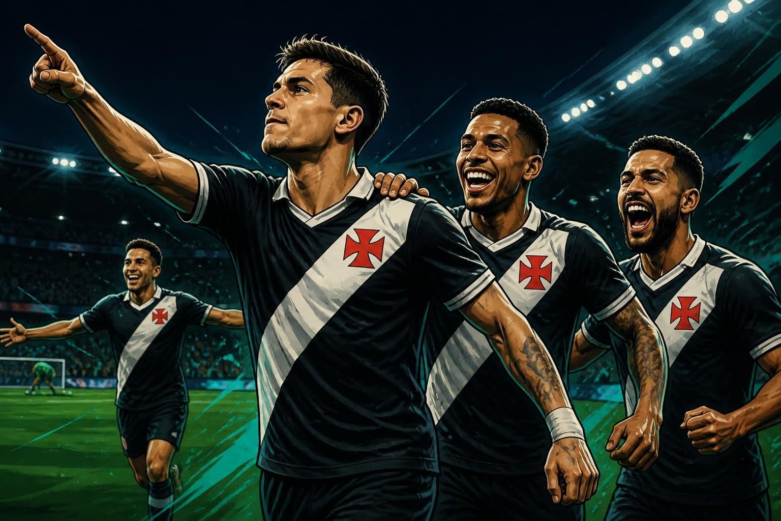 Puma Rodríguez brilha no Vasco com 14 participações em gols