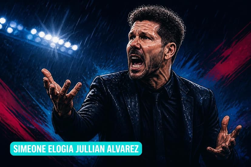 Simeone elogia Julián Álvarez e evita falar sobre saída