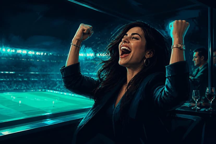 Antonela Roccuzzo celebra gol da Argentina contra Inglaterra