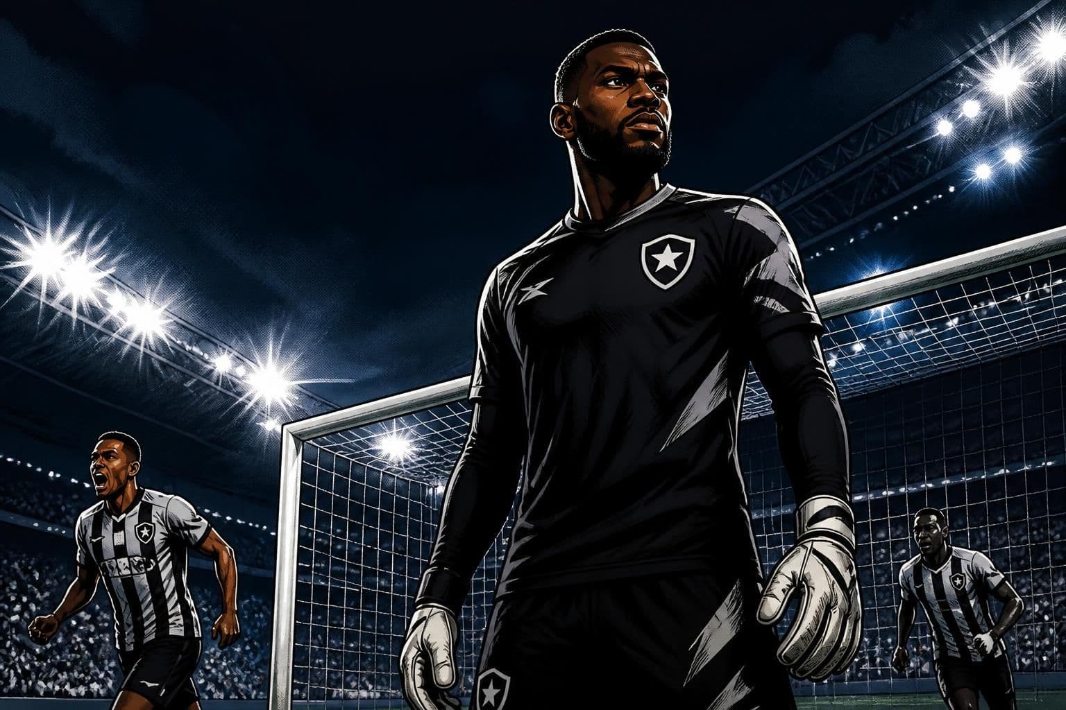 Warleson estreia no Botafogo e disputa posição no gol
