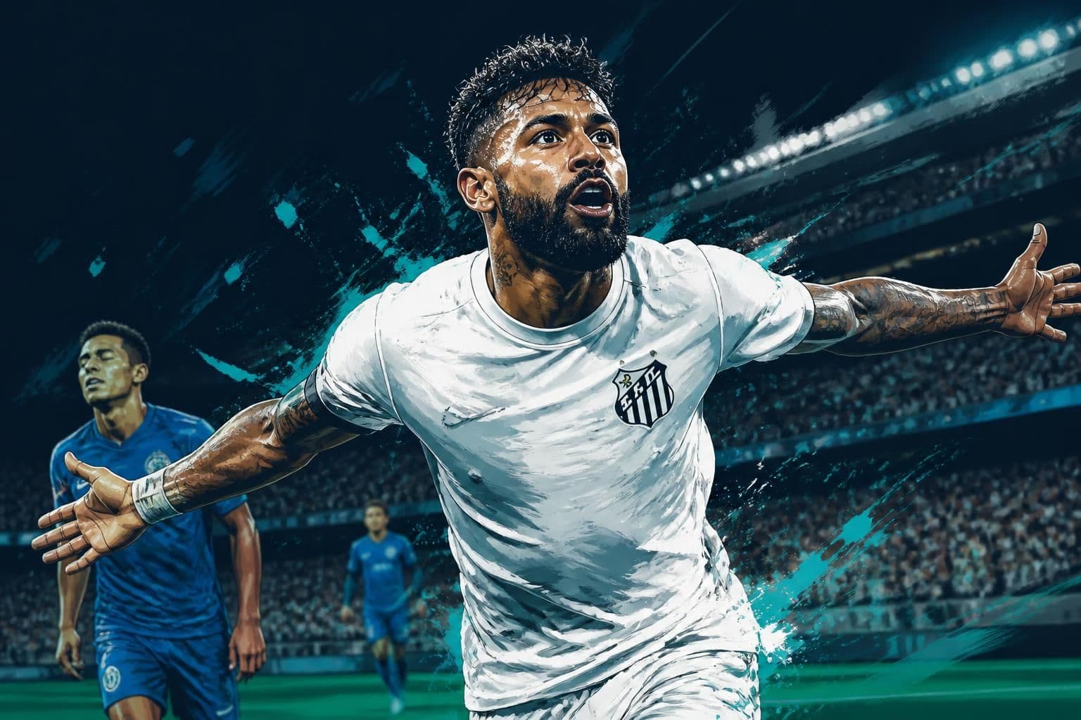 Gabigol brilha e Santos teme perda do atacante