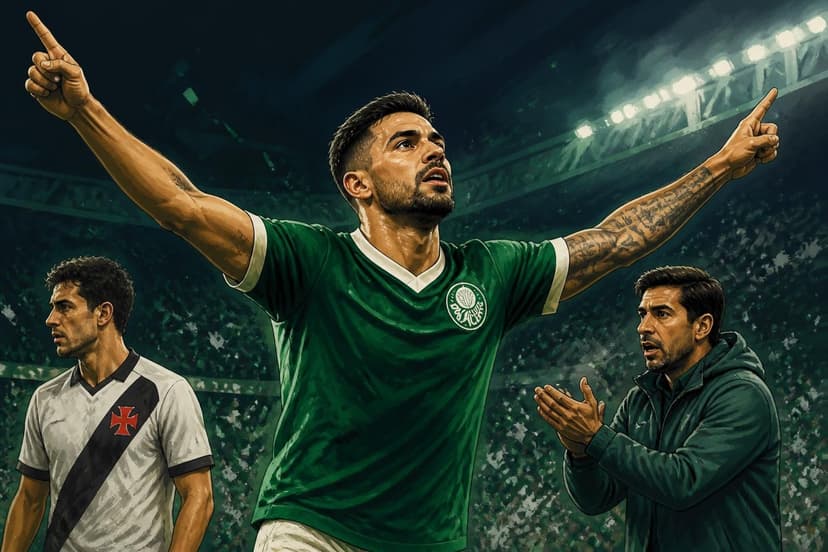 Palmeiras goleia Vasco e amplia liderança no Brasileirão