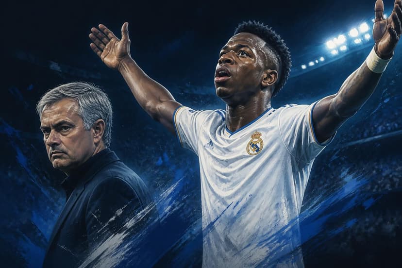 Mourinho elogia Vini Jr e Real Madrid vence Rayo Vallecano