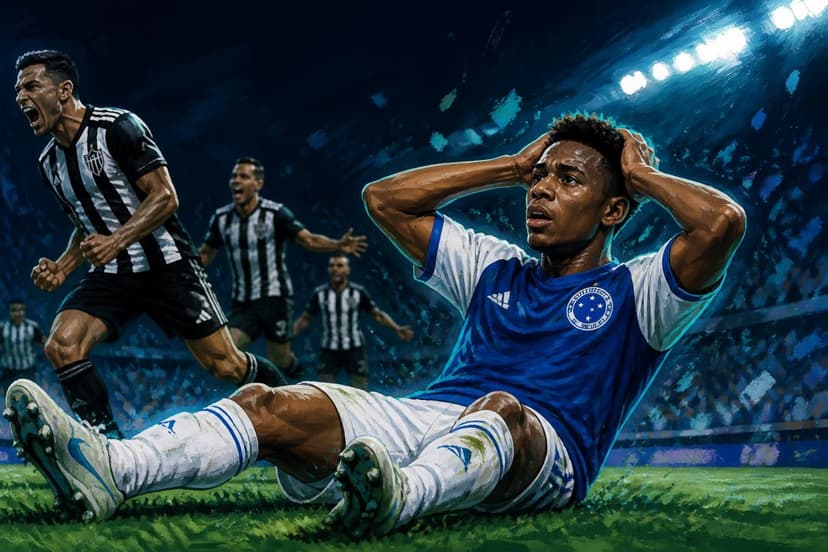 Arroyo confunde gesto árbitro e desaba no clássico Atlético-MG x Cruzeiro