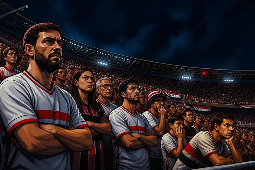 Torcida do São Paulo faz silêncio no Morumbis
