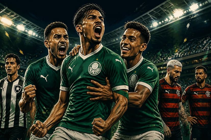 Palmeiras joga contra Botafogo e busca manter liderança no Brasileirão