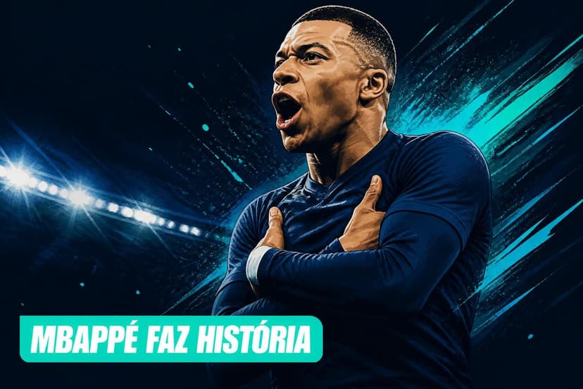 Mbappé faz história e França vence Iraque na Copa