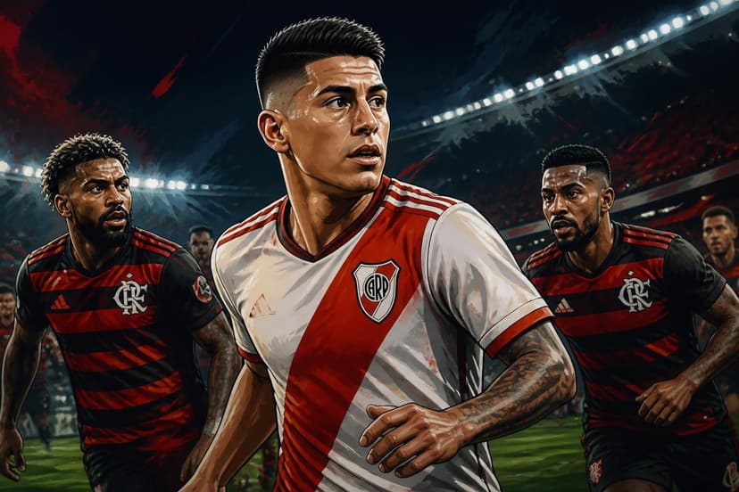 River Plate vence Flamengo por Thiago Almada