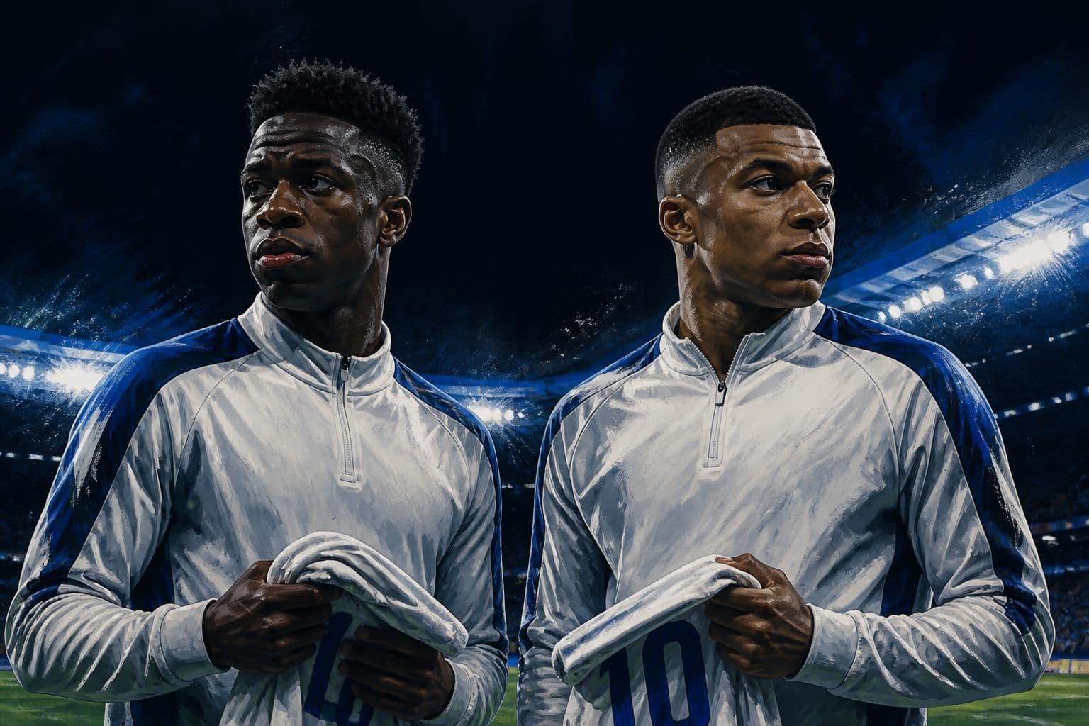 Vini Jr e Mbappé geram polêmica com camiseta em Ceuta