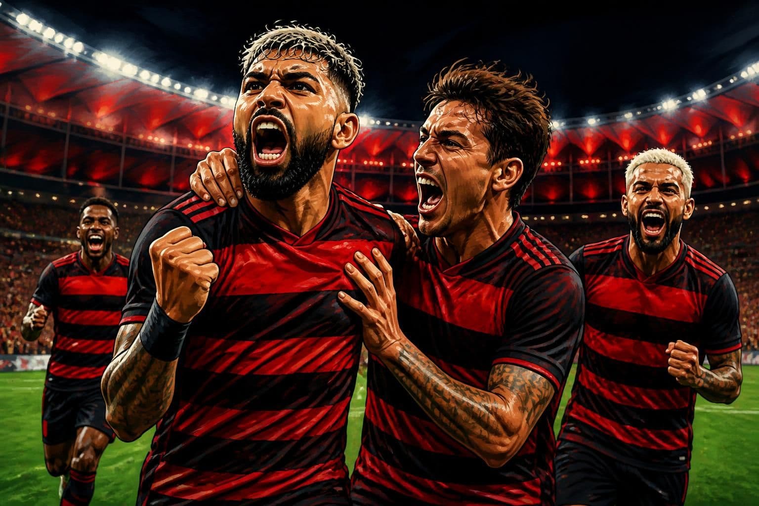 Flamengo vence Bragantino e dispara na liderança