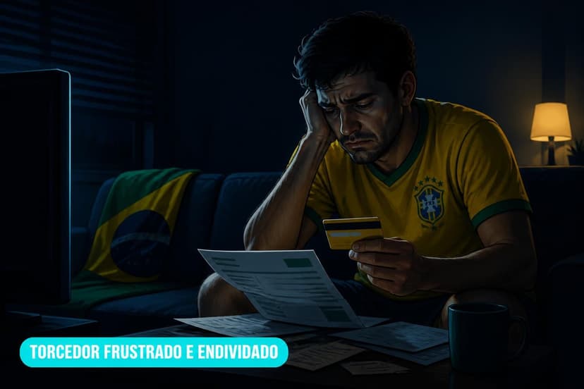 Eliminação do Brasil no bolso: risco de endividamento