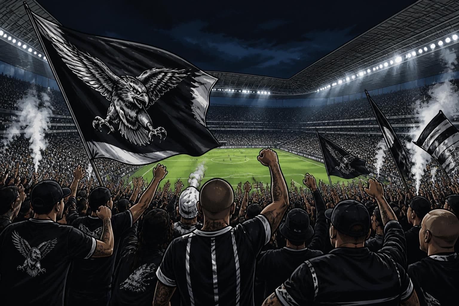 Torcida do Corinthians protesta na Neo Química Arena