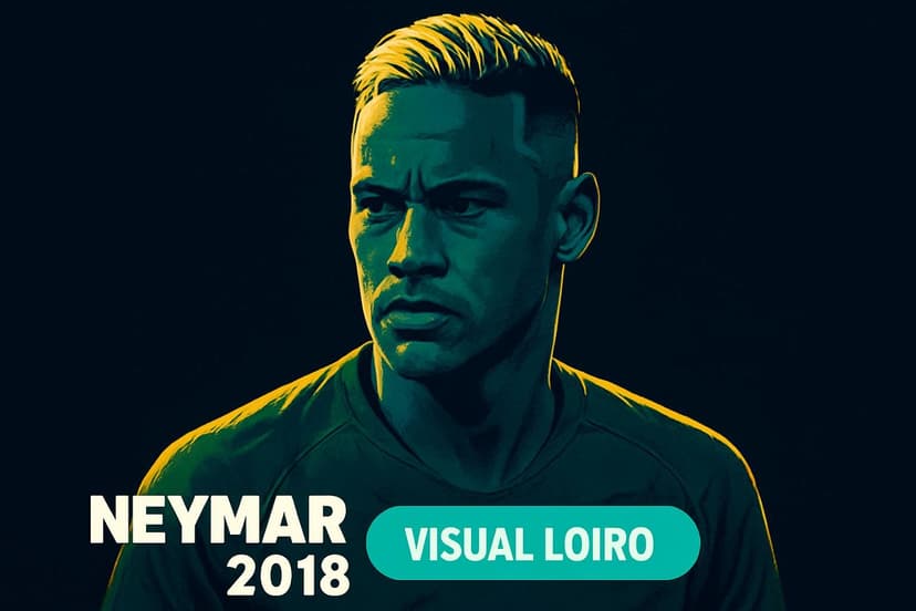 Neymar repete visual loiro de 2018 e reforça candidatura à Copa 2026