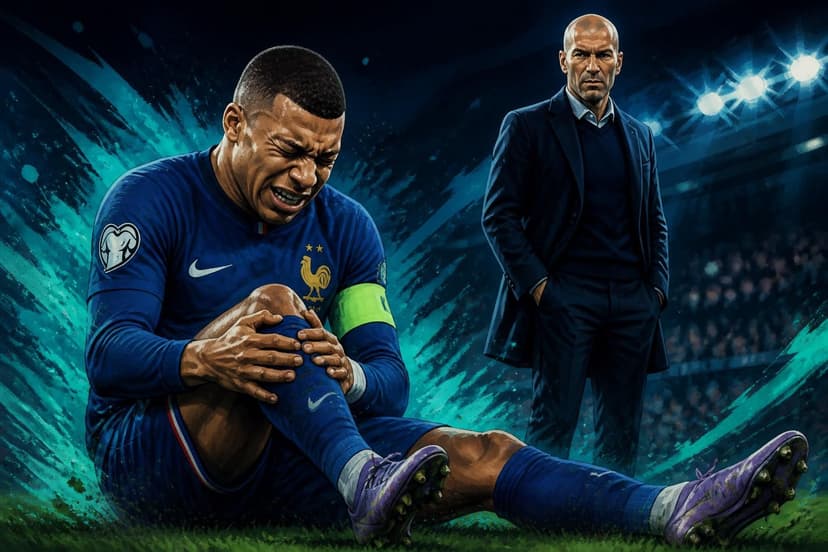 Mbappé marca na estreia de Zidane e se lesiona