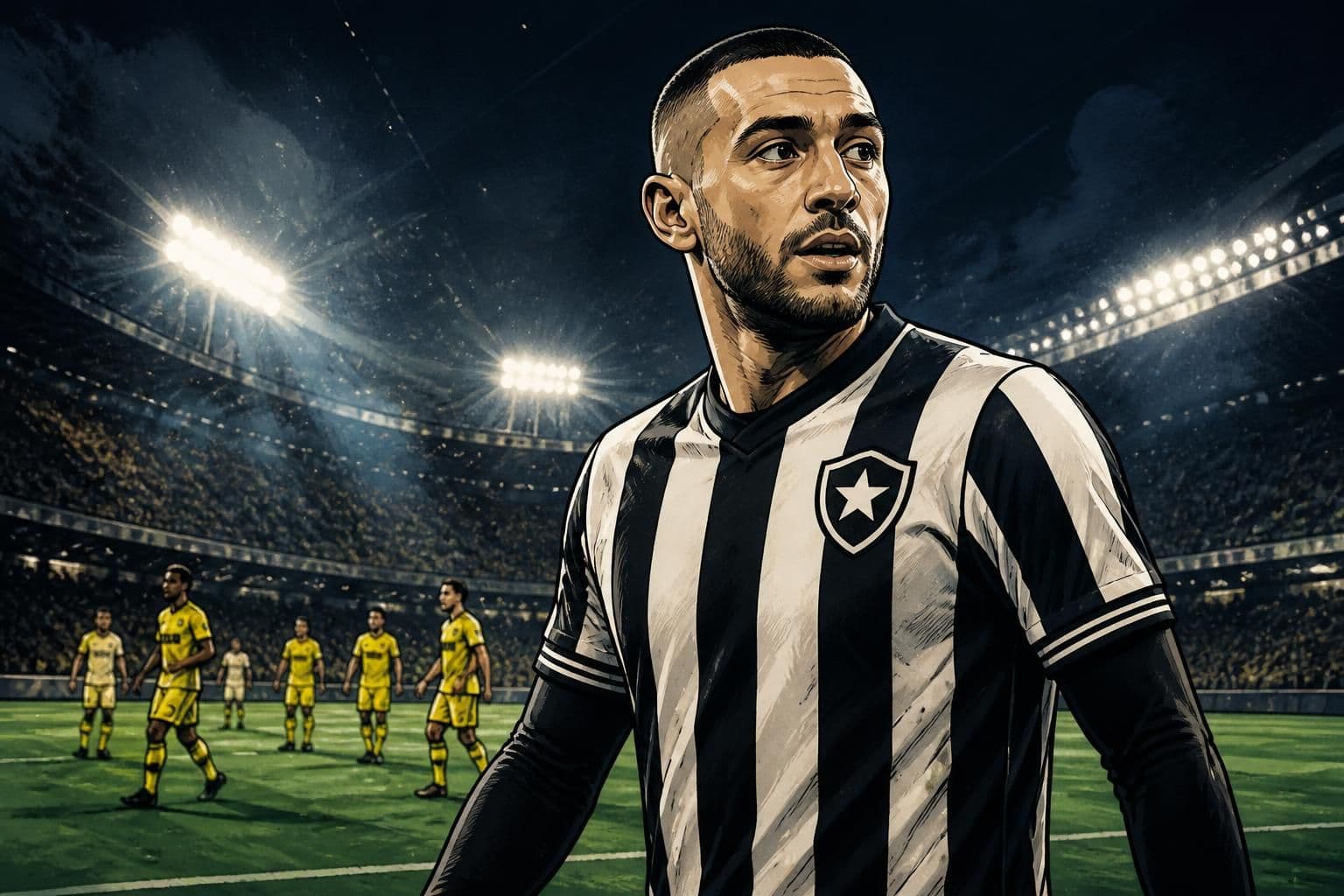 Ziyech avalia estreia pelo Botafogo após derrota
