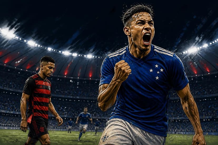 Cruzeiro vira de Flamengo com gol de Arroyo no Mineirão